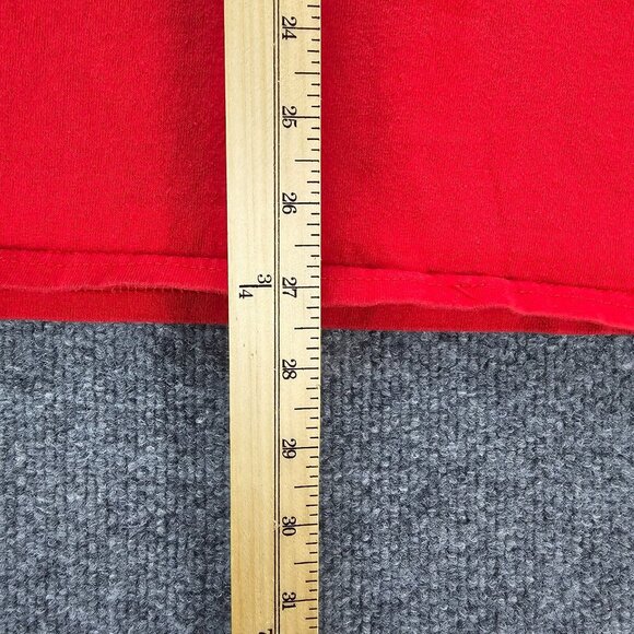 Buc-ees Tshirt Mens Large Red Patriotic American Flag Born In The USA Texas - Picture 6 of 8